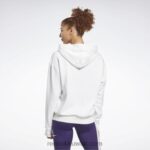 نحيف أبيض أسود هودي بطبعة شعار الهوية الفرنسية Reebok 0NZ0F989 - Image 3