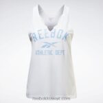 نحيف أبيض جاهز للتمارين الرياضية بشعار كبير Reebok 0NZ0F914 - Image 8