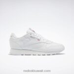 نحيف أبيض ftwr / رمادي نقي 3 أحذية جلدية كلاسيكية Reebok 0NZ0F64