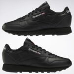 نحيف أسود أساسي / رمادي نقي 5 أحذية جلدية كلاسيكية Reebok 0NZ0F103 - Image 9