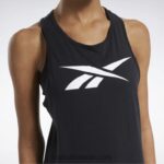 نحيف أسود أساسيات التدريب أعلى خزان الرسم Reebok 0NZ0F973 - Image 7