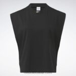 نحيف أسود أعلى خزان العضلات جيرسي الكلاسيكية Reebok 0NZ0F627 - Image 7