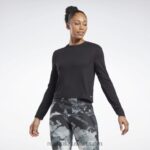 نحيف أسود أكتيفشيل + تي شيرت دريم بلند بأكمام طويلة Reebok 0NZ0F660