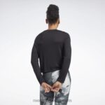 نحيف أسود أكتيفشيل + تي شيرت دريم بلند بأكمام طويلة Reebok 0NZ0F660 - Image 3