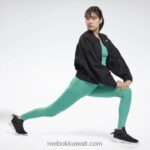 نحيف أسود استوديو أزياء لامعة سترة Reebok 0NZ0F993 - Image 3