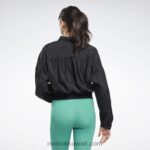 نحيف أسود استوديو أزياء لامعة سترة Reebok 0NZ0F993 - Image 4