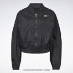 نحيف أسود استوديو أزياء لامعة سترة Reebok 0NZ0F993 - Image 8