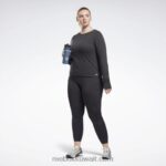 نحيف أسود الليل تي شيرت سوبريموم طويل الأكمام جاهز للتمارين الرياضية (حجم كبير) Reebok 0NZ0F674 - Image 2