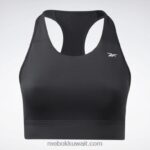 نحيف أسود الليل حمالة صدر رياضية ضروريات الجري (حجم كبير) Reebok 0NZ0F630 - Image 8
