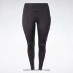نحيف أسود الليل طماق عالية الارتفاع برنامج بانت جاهزة للتمرين (حجم كبير) Reebok 0NZ0F906 - Image 8