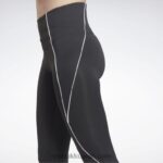نحيف أسود الليل طماق مضلعة جاهزة للتمارين الرياضية Reebok 0NZ0F835 - Image 4