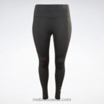 نحيف أسود الليل طماق ناقلات جاهزة للتمارين الرياضية (حجم كبير) Reebok 0NZ0F581 - Image 6