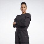 نحيف أسود بلوزة من القطن بطبقة متوسطة من dreamblend Reebok 0NZ0F765