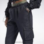 نحيف أسود بنطلون كاردي ب Reebok 0NZ0F60 - Image 6