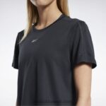 نحيف أسود تشغيل تي شيرت سبيدويك Reebok 0NZ0F589 - Image 6