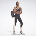 نحيف أسود / جص حمالة صدر رياضية مبطنة من لوكس ريسر Reebok 0NZ0F605 - Image 2