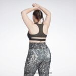 نحيف أسود حمالة صدر رياضية متسابق ناقلات لوكس (حجم كبير) Reebok 0NZ0F840 - Image 4