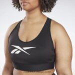 نحيف أسود حمالة صدر رياضية متسابق ناقلات لوكس (حجم كبير) Reebok 0NZ0F612 - Image 4