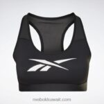 نحيف أسود حمالة صدر رياضية متسابق ناقلات لوكس (حجم كبير) Reebok 0NZ0F840 - Image 8