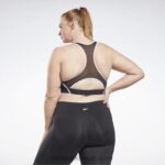 نحيف أسود حمالة صدر لوكس ريسر مبطنة بألوان متداخلة (حجم كبير) Reebok 0NZ0F769 - Image 3