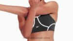 نحيف أسود حمالة صدر لوكس متسابق مبطنة بالألوان Reebok 0NZ0F499 - Image 2