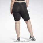 نحيف أسود شورت مجسم بشعار الماركة (مقاس كبير) Reebok 0NZ0F601 - Image 3