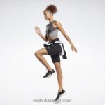 نحيف أسود شورت مجسم بشعار الماركة Reebok 0NZ0F436 - Image 2