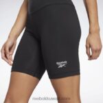 نحيف أسود شورت مجسم بشعار الماركة Reebok 0NZ0F436 - Image 4