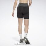 نحيف أسود طماق ضلع شاهقة Reebok 0NZ0F603 - Image 3