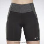 نحيف أسود طماق ضلع شاهقة Reebok 0NZ0F603 - Image 4