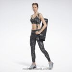 نحيف أسود طماق مطبوعة جاهزة للتمارين الرياضية Reebok 0NZ0F962 - Image 2