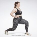 نحيف أسود طماق مطبوعة جاهزة للتمارين الرياضية (حجم كبير) Reebok 0NZ0F551 - Image 3