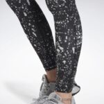 نحيف أسود طماق مطبوعة جاهزة للتمارين الرياضية Reebok 0NZ0F962 - Image 4