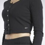 نحيف أسود قميص كلاسيكي بأكمام طويلة Reebok 0NZ0F782 - Image 5