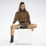 نحيف أسود قميص من النوع الثقيل الكلاسيكي المطبوع Reebok 0NZ0F995 - Image 2