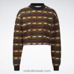 نحيف أسود قميص من النوع الثقيل الكلاسيكي المطبوع Reebok 0NZ0F995 - Image 7