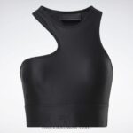 نحيف أسود كاردي ب تانك توب قصير بكتف واحد Reebok 0NZ0F542 - Image 9