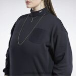 نحيف أسود كنزة كلاسيك قطن فرنسي تيري (حجم كبير) Reebok 0NZ0F898 - Image 4