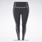 نحيف أسود كولون لوكس بخصر مرتفع (قياس كبير) Reebok 0NZ0F636 - Image 6
