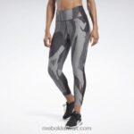 نحيف أسود لوكس أداء طماق Reebok 0NZ0F414