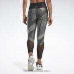 نحيف أسود لوكس أداء طماق Reebok 0NZ0F414 - Image 3