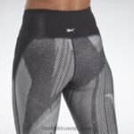 نحيف أسود لوكس أداء طماق Reebok 0NZ0F414 - Image 4