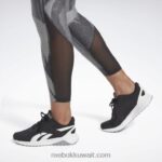 نحيف أسود لوكس أداء طماق Reebok 0NZ0F414 - Image 5