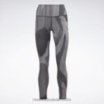 نحيف أسود لوكس أداء طماق Reebok 0NZ0F414 - Image 6