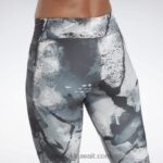 نحيف أسود لوكس كل انحاء طباعة جريئة الجوارب Reebok 0NZ0F376 - Image 5