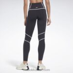 نحيف أسود لوكس كولون بلوك بخصر مرتفع Reebok 0NZ0F230 - Image 4