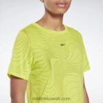 نحيف أصفر حامض تي شيرت الإرهاق Reebok 0NZ0F812 - Image 4