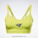 نحيف أصفر حامض ليه ميلز لوكس حمالة صدر رياضية سترابي Reebok 0NZ0F631 - Image 6
