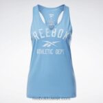 نحيف الأزرق الأساسي جاهز للتمارين الرياضية بشعار كبير Reebok 0NZ0F846 - Image 6