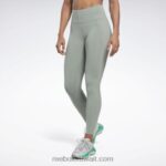 نحيف الانسجام الأخضر كولون لوكس بخصر مرتفع Reebok 0NZ0F233